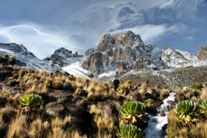 Mountain climbing on Mount Kenya