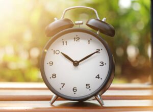 A clock showing the current time in kenya