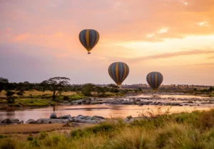 Kenya Honeymoon Safari on a Hot Air Balloon Safari
