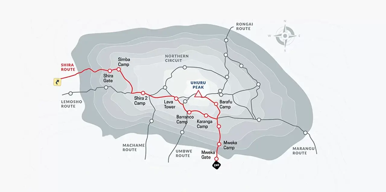 10 Days Kilimanjaro Shira Route