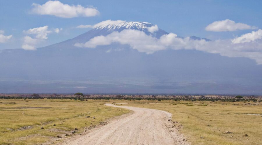 A view of Kilimanjaro from Amboseli Spotted on a 7-Day Kenya Safari Itinerary.
